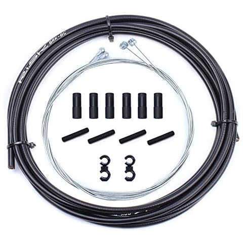 CYCEARTH Basic Universal Brake/Shift Derailleur Cable Housing Tubes For Mountain MTB Road Sram Shimano Bike Bicycle Gear Front Rear Inner Outer Replacement Wire Set (Brake Cable Kit) Cover