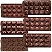 Produktbild 6 Packungen Silikon Fondant Kuchen Formen Pralinenformen, CNYMANY Antihaft Küche Backformen Eiswürfelschalen für die Herstellung von Süßigkeiten Schokolade Muffin Cupcake
