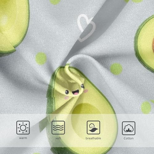 Cute Cartoon Avocado Faces Toddler Girl Underwear, Girls Underwear Cotton, 2T–8 Years3