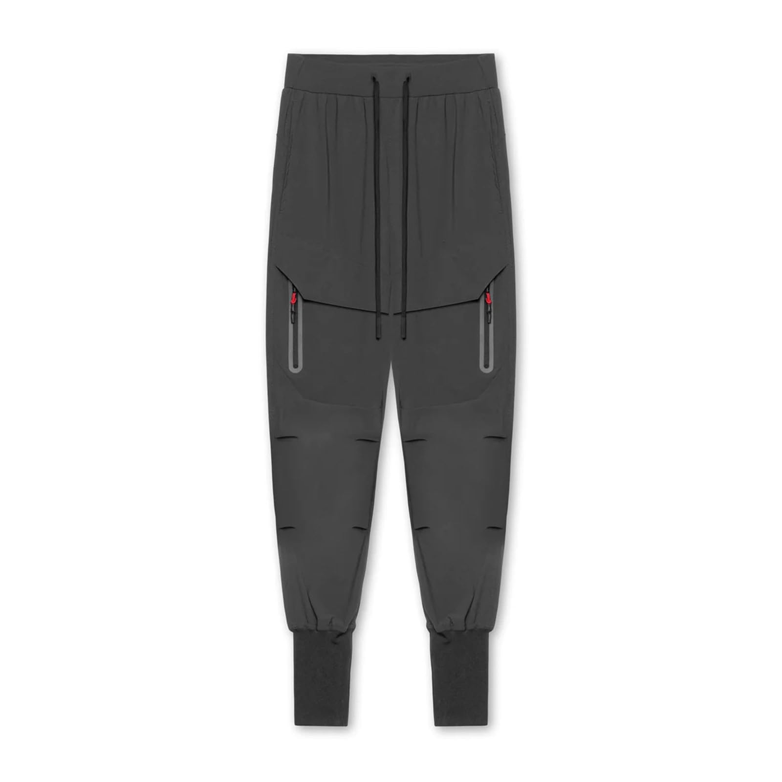 Pantalon de randonnée stretch noir homme pour bouger sans gêne avec cordon de serrage - 6