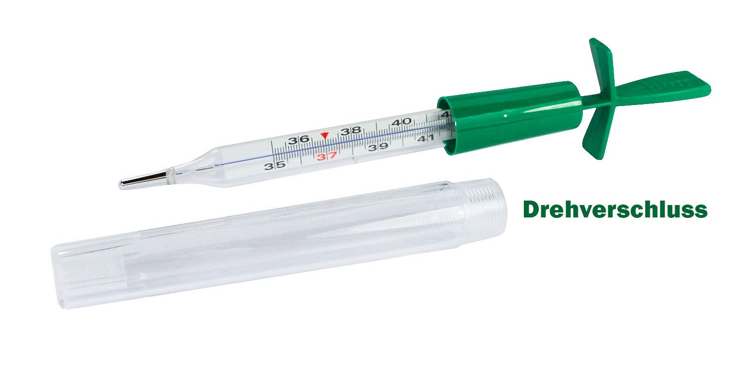Romed - Termómetro analógico para fiebre sin mercurio (12 unidades)