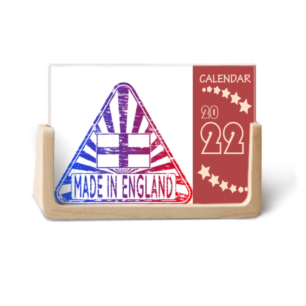 Calendrier de bureau l'Angleterre en illustration pour décorer votre studio