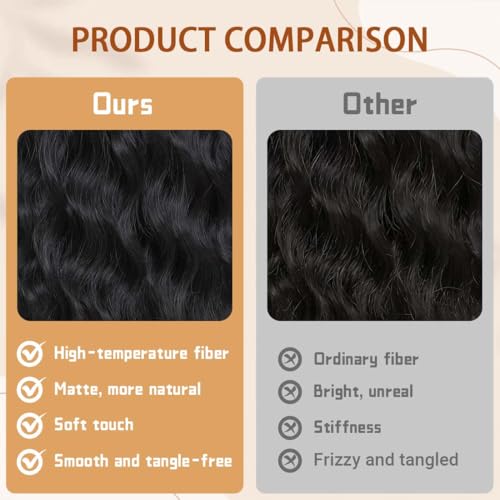 Image of Pastel Black Wavy Bob Wig for Women, Short Shoulder Length Synthetic Wig with Bangs, Natural Looking Lightweight Hairpiece for Daily Wear & Cosplay Costume Party