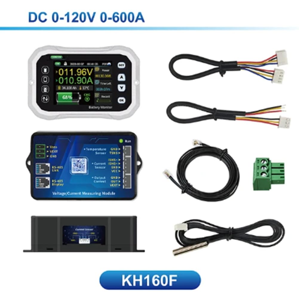 KH110F Monitor Batteria Bluetooth 0-120 V 100 Un Tester di Tensione e Corrente Indicatore di capacità Batteria RV VA Misuratore di Coulomb