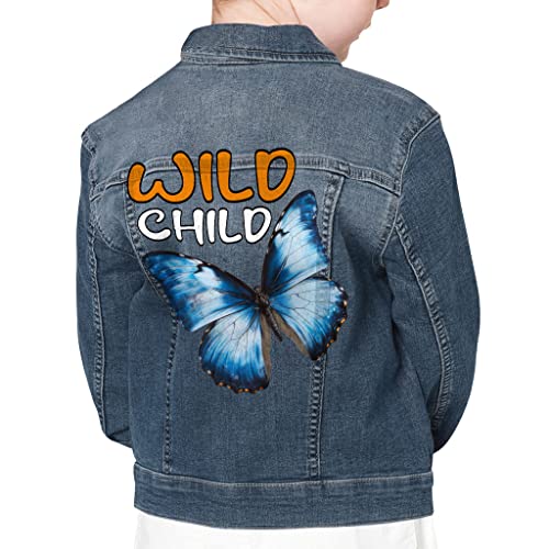 Wild Child Kids' Denim Jacket - Great Gifts - Beautiful Gifts for Butterfly Lovers