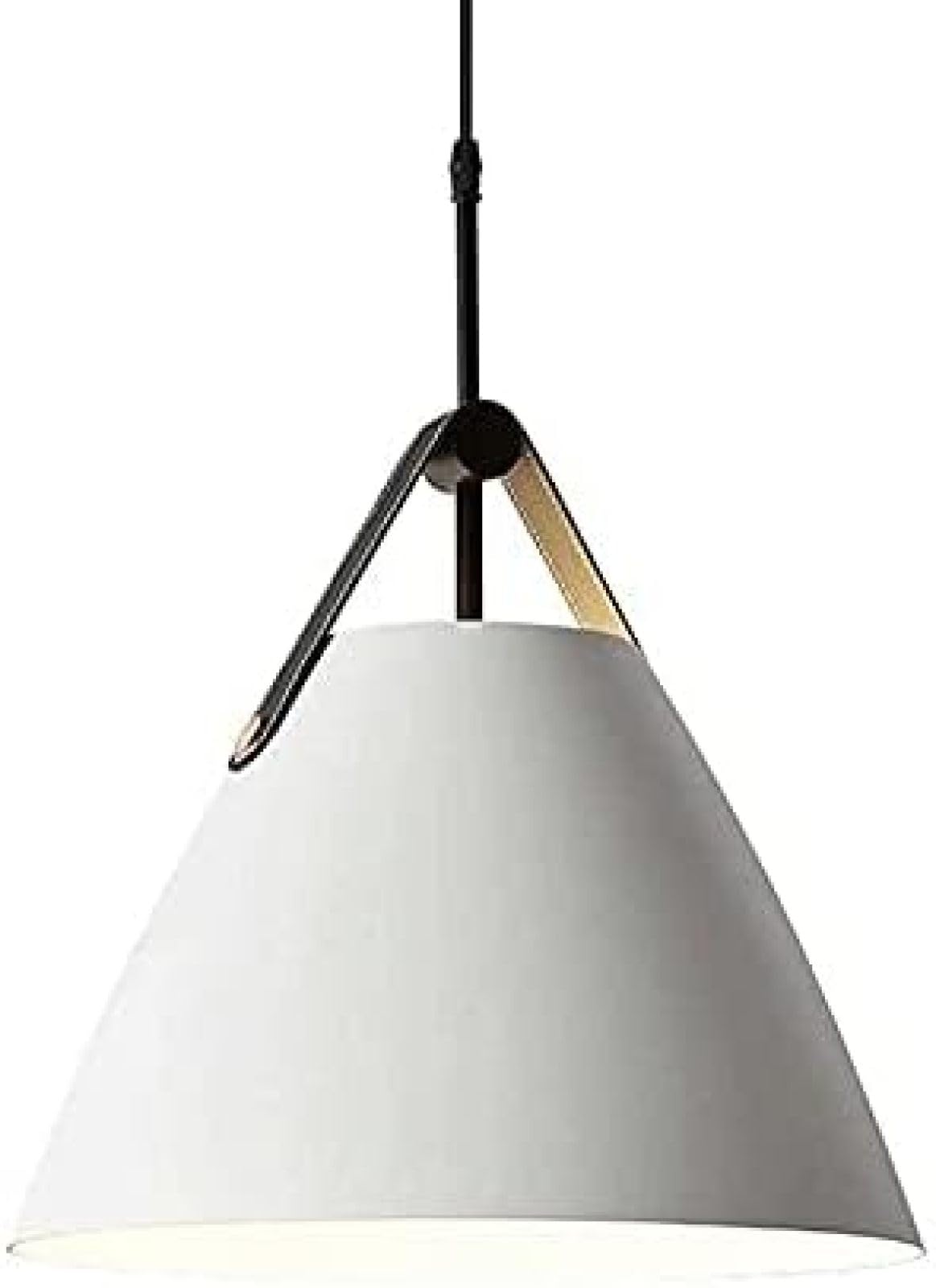 SYAXVOM Nordic Style Small Chandelier Colorful Macaron Metal Lampshade, Ceiling Hanging ht, Villa Bar Decoration hting Fixtures, E27 Single Head Pendant ht,White,27cm
