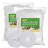 BaseGoal All-Weather Trellis Netting Mesh Plant Garden Vine Growing Flexible String Net (3.5' Mesh...