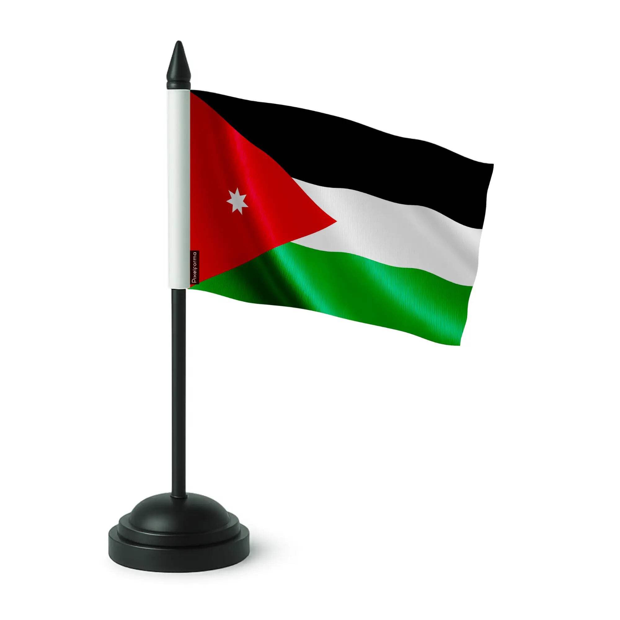 Drapeau de table Jordanie en polyester pour vos soirées à thèmes - 3