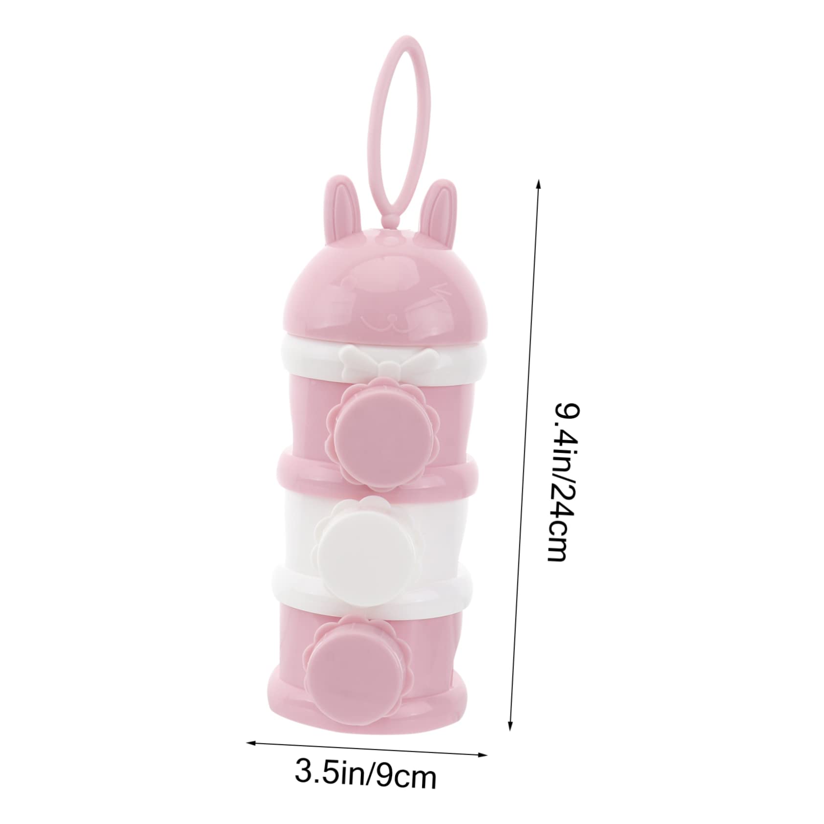 ERINGOGO Milk Powder Dispenser Portable Food Storage Box with Compartments Capacity Leak Funnel Outlet for Convenient for Travel and Outdoor Use