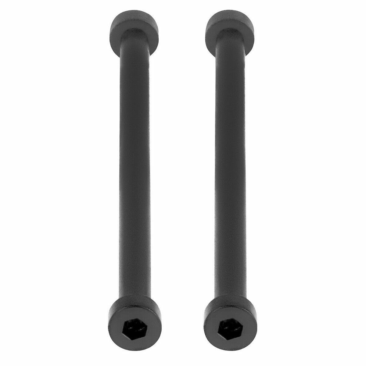 Ewatchparts TUBE BAR SCREW BAR B & R COMPATIBLE WITH BELL ROSS BR-03-92 03-94 BLACK PVD LEATHER BAND