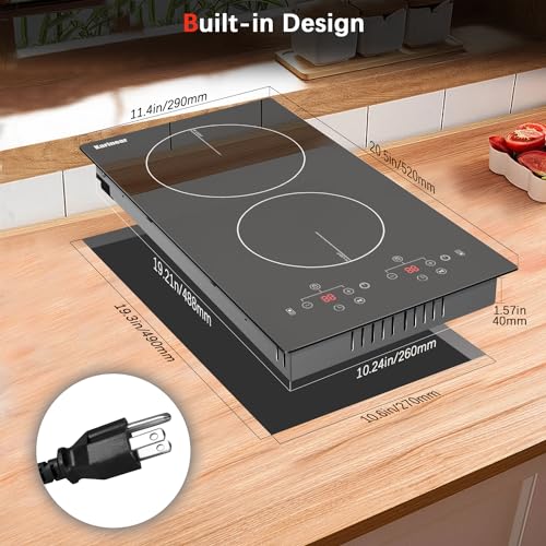 Karinear 12 inch electric cooktop, Buildin & Countertop Electric Stove
