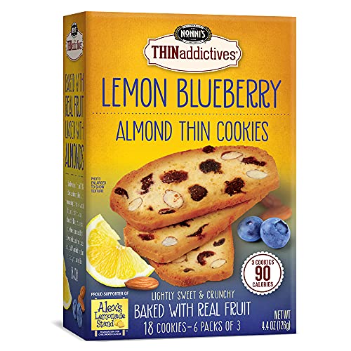 Nonni's Lemon Blueberry Almond Thins, 4oz