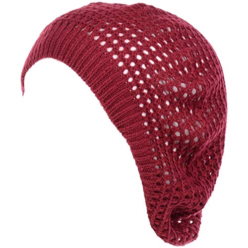 Byos women’s chic cutout open net knit lightweight slouchy croc…