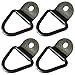 Heavy Duty Truck Bed Tie Down Anchors Rings Trailers Hook Cargo Bolt on V Ring Pickups Rail Accessories (4 Pack)