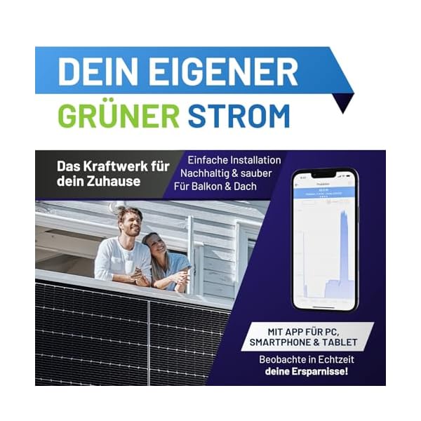 flex-energie Balkonkraftwerk 810Wp Modul/ HM600 Wechselrichter – Bild 3