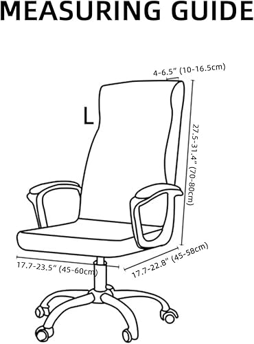 Miniatura 6 de Funda elástica para silla de oficina con cremallera, funda para silla de computadora impresa, para reposabrazos, universal, extraíble, de elastano,