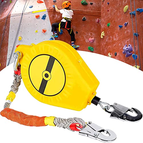 Dispositivo Anticaidas Retractil 10m, Limitador de Caída Personal, Línea de Vida Retráctil de Seguridad para Techos y Construcción, Equipos Anticaída Retractil - Carga:150kg Cover