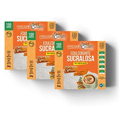 Edulcorante Sucralosa Zero 300 sobres DulciLight Cover