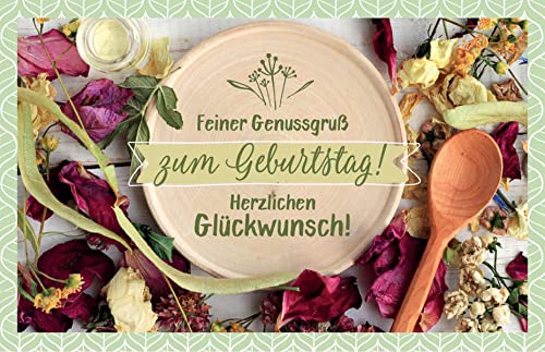 Feiner Genussgruß zum Geburtstag! Herzlichen Glückwunsch! KräuterDip