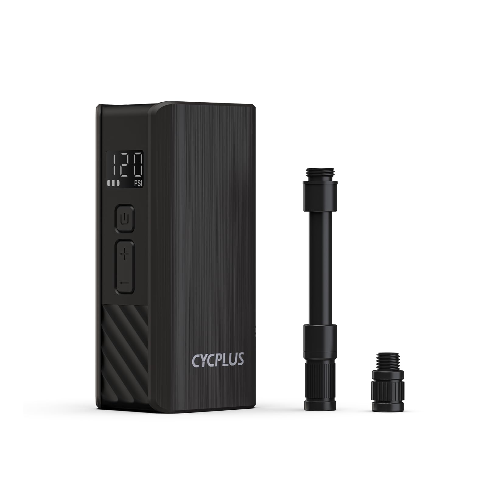 CYCPLUS A3 Mini Elektrische Fahrradpumpe, Tragbare Akku-Luftpumpe bis 120 PSI mit Auto-Stopp, für Presta- und Schrader-Ventile, geeignet für Rennrad, Mountainbike, E-Bike und Motorrad