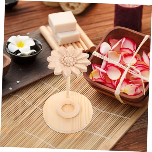 Difusor aromático eléctrico de madera Happyyami lotus miniatura 5