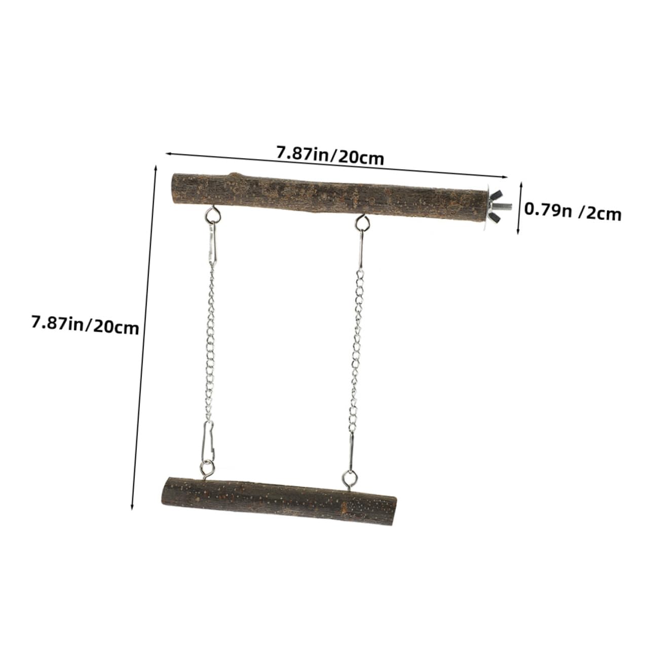 BESPORTBLE 5ensembles Perchoir pour Oiseaux Balancelle pour Perruches Et Perroquets Jouet Naturel Activité Support De pour Cage à Oiseaux Accessoire De pour Petits