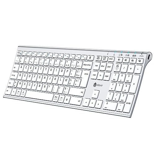 iClever BK23 Clavier sans Fil Bluetooth Rechargeable...