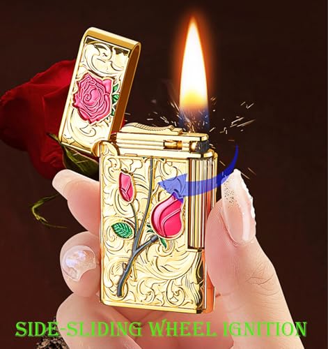 Encendedor kerosene recargable 2 unidades metal vintage miniatura 2
