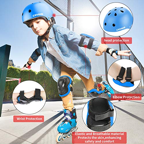Image of Kids Bike Helmet,Toddler Skateboard Helmets for Ages 2-3-5-8-14 Years Boys Girls，Adjustable Multi-Sport Bicycle Skateboarding Football Roller Skating Scooter Rollerblade Balance Bike Helmet