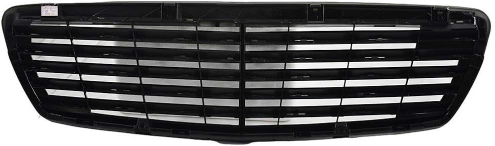 RainMan S Glossy Black Front Grille Grill Fit for Mercedes W211 E-Class E320 E350 E500 E55 AMG 2002 2003 2004 2005 2006