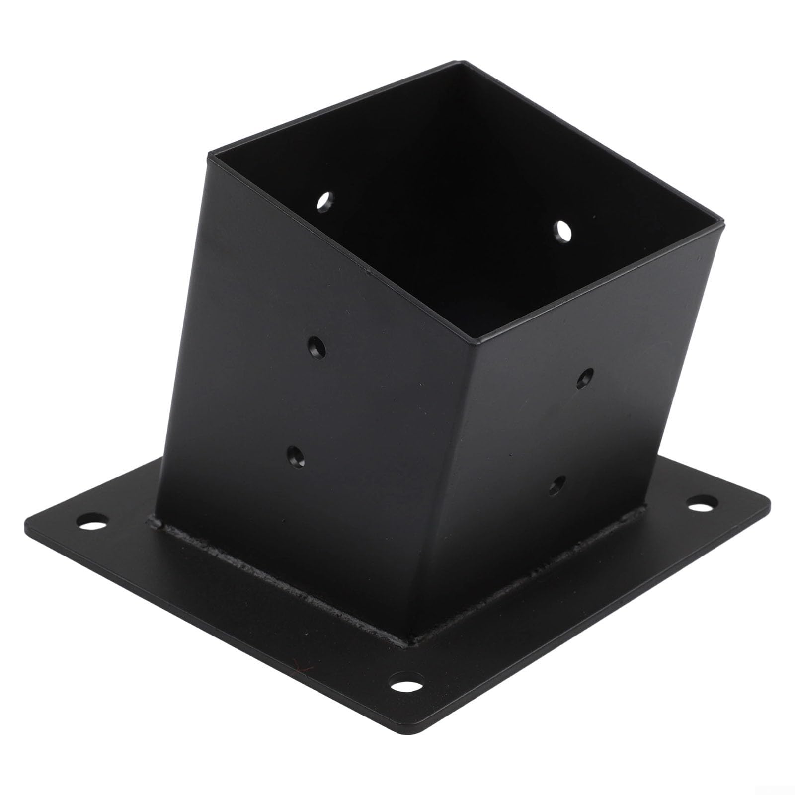 Kit de montaje en pared para techo inclinado, soportes de pérgola, para postes de 4 x 4 pulgadas, soporte de acero unidireccional y de 3 vías con herrajes para porche, cenador y estructura de jardín