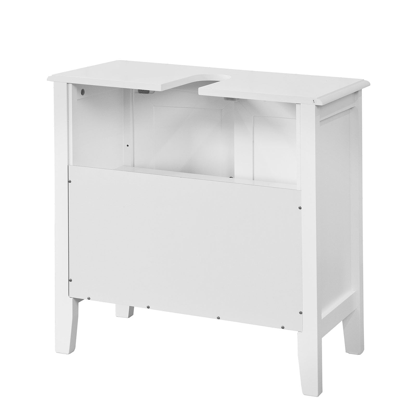 SoBuy® FRG202-W Base armadietto a due ante, Armadietto sotto lavabo, bianco, | Base Armadietto Bagno a Due Ante, FRG202-W