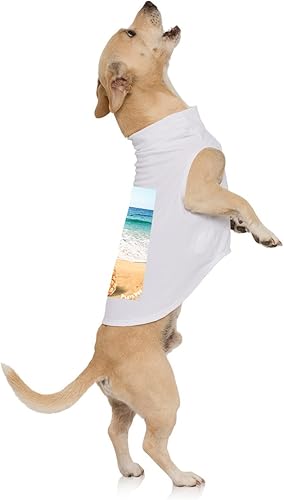 Camiseta sin mangas para perro (UPF 50+), piñablanco, XXS