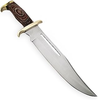 Armory Replicas Coyote Code of the West Hunting Knife - Premium Tactical Bowie Knife for Hunting, Camping, and Survival - Forged Blade, Hardwood Grip, and Leather Sheath Included - Armory Replicas