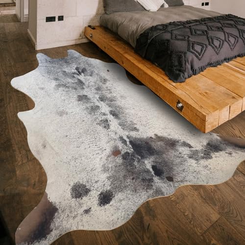 Kunst-Kuhfell-Teppich, Premium-Kuh-Teppich, großer Kuh-Teppich, 150 x 120 cm, Teppiche für...