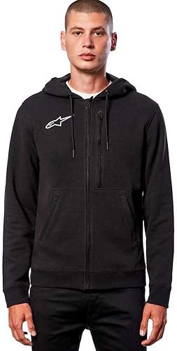 Alpinestars Sudadera con capucha Asym Zip (GRANDE) (NEGRO), Negro -