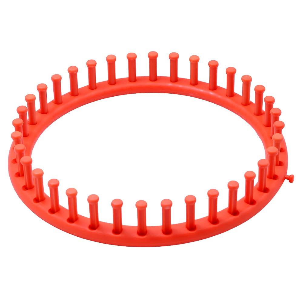 Telares De Tejer,Kit De Tejer Telar 4 PIEZAS Looms redondos de tejedor Bricolaje Kit de herramientas plástico círculo redondo sombrero bufanda suéter círculo telar mano tejer tejido de punto