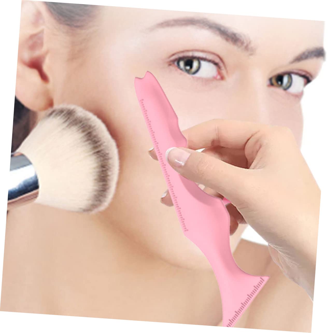 Healeved 9pezzi Stencil Per Eyeliner Silicone Strumento Make-up Per Sopracciglia e Ombretto Facile Usare e Portatile Per Principianti