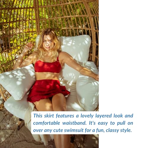 Sporti Solid Cover Up Swim Skirt3