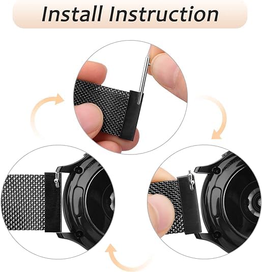 Metal Strap for Garmin Forerunner 255 Watch Strap/265 Strap, Vivoactive 4, Venu 2/Venu 3 - Image 4