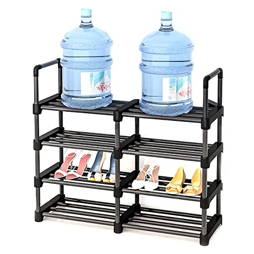 SXRZY Zapatero, 4 capas, organizador de almacenamiento de estante de zapatos, revestimiento antioxidante, organizador de almacenamiento para armario Cover