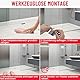 Hzetuu Schwallschutzleiste Dusche Selbstklebend – 100cm Wasserstopper Dusche, Flexibles Silikon, Wasserdicht, Rollstuhlgerechtes Design, Schnell Installieren, Einfach Zu Zuschneiden