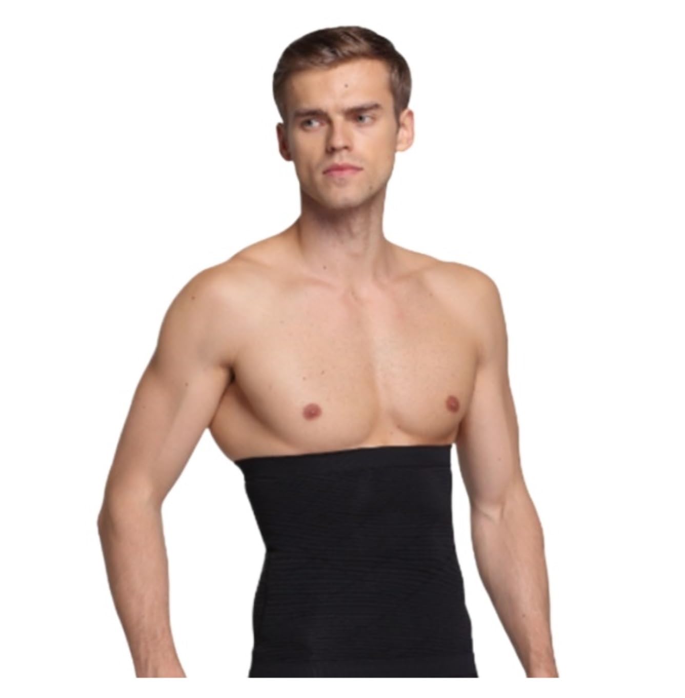 Rückenkorrektur, Bauchtrainer Taillengürtel Shaper Gewichtskontrolle Bauchkorsett Bauch Trimmer Rückenstützgürtel(Black,L)