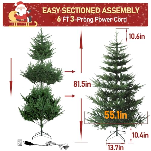 Mupateraspenfirchristmastree6ftprelitartificialchristmastreewithmetalstandwarmwhitelightsholidaydecorationforhomeofficepartygreen  Urban Country Home Decor Mupater aspen fir christmas tree 6ft pre lit artificial christmas tree with metal stand warm white lights holiday decoration for home office party green  urban country home decor