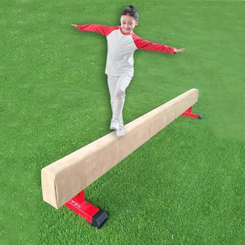 YXXSDP Balance Beam – Portable Gymnastics Beam for Kids Children Home Practice, Extra Firm Floor Walking Beams with Suede Cover, Gym Training Beam, Load 220 Lbs