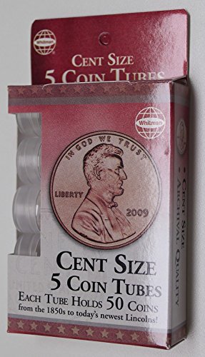 H.E. Harris Penny - Tubos plásticos para monedas 5 unidades miniatura 1