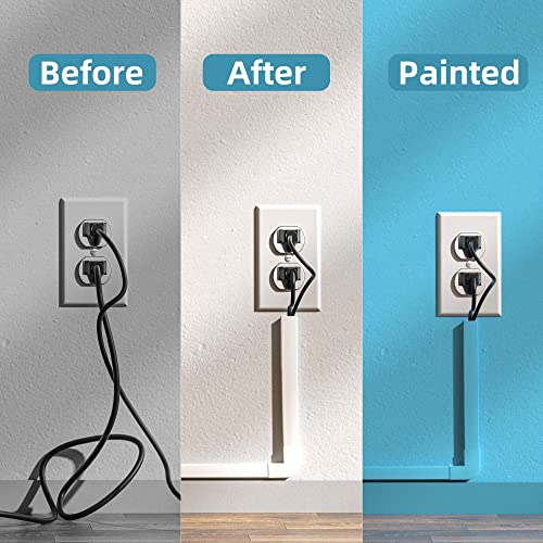 Delamu-157in-Cord-Hider-Cord-Cover-Wall-Cable-Management-Paintable-Wire-Cover-for-Cords-Cable-Hider-Raceway-Kit-Cable-Cover-Concealer-Wire-Hiders-for-TV-on-Wall-10-X-L157-W118-H06in-White