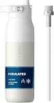 LARQ Swig Haut — Bouteille d'eau en acier inoxydable isolante avec paille, poignée en silicone amovible, sous vide 24h Bouteille métallique froide, sans BPA pour gymnastique, Voyage, Bureau, Grande bouche pour glace — 34 oz, O. Black