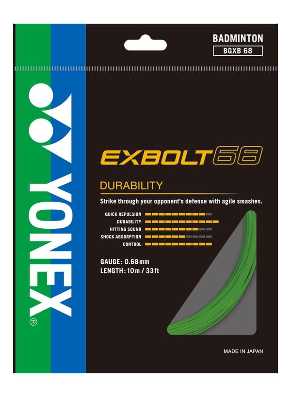 YONEX EXBOLT 68 Badminton String - Lime Green (1320)-image-34