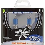 SYLVANIA - 9140 SilverStar zXe Fog High Performance Halogen Fog Light Bulb - Bright White Light Output, HID Attitude, Xenon Fueled Technology (Contains 2 Bulbs)